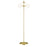Floor Lamp Gold Domed Clear Glass 3 Way E14 Contemporary Portable 28W (H)1.62m - Image 3