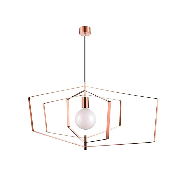 Ceiling Light Pendant Industrial Modern Copper Adjustable Height 42W (Dia)900mm - Image 3
