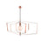 Ceiling Light Pendant Industrial Modern Copper Adjustable Height 42W (Dia)900mm - Image 2