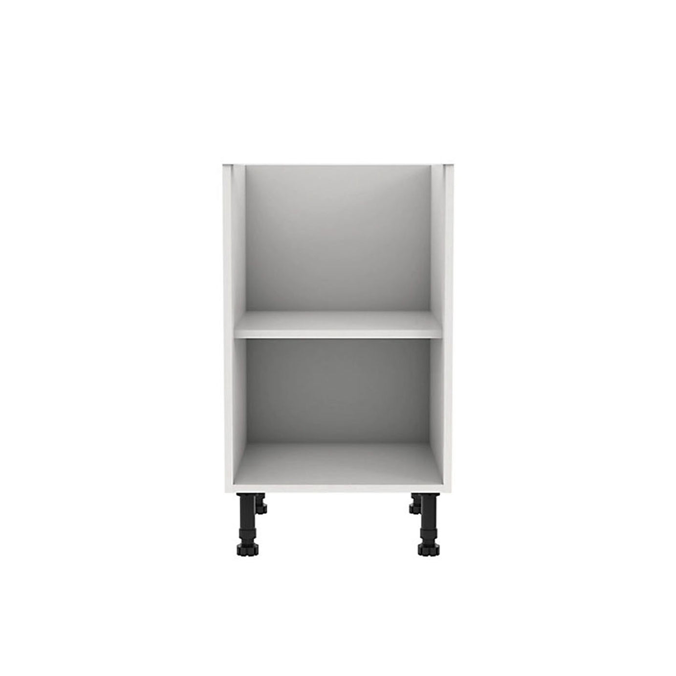 GoodHome Base Unit Caraway White Matt With Shelf Legs Easy Assembly HDF (W)500mm - Image 3