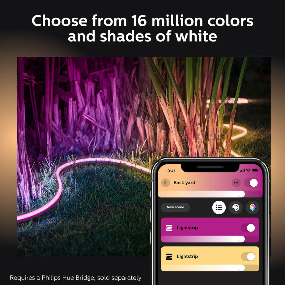 Philips Hue LED Strip Light Smart Outdoor Flexible Dimmable Multicolour 1.99m - Image 2