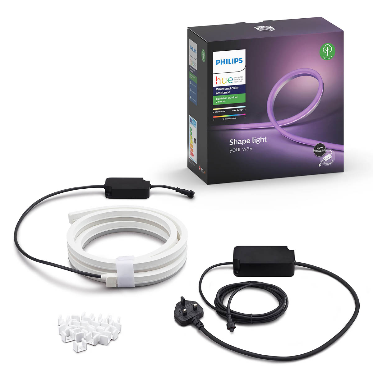 Philips Hue LED Strip Light Smart Outdoor Flexible Dimmable Multicolour 1.99m - Image 5