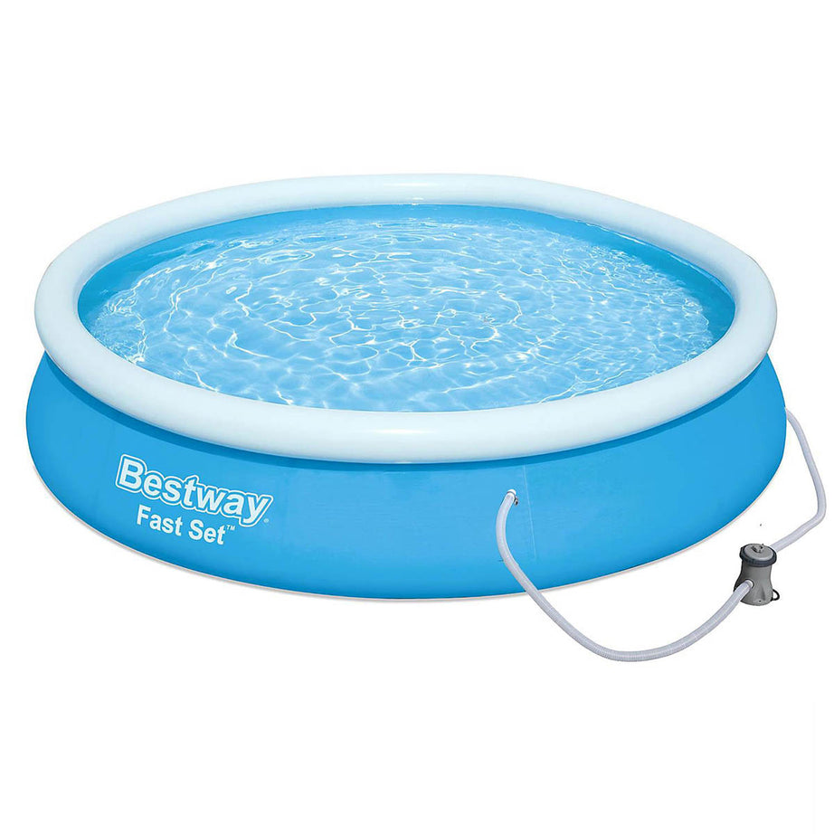 Bestway Inflatable Swimming Pool 12ftx30in Family Size Above Ground Easy Set Up - Image 1