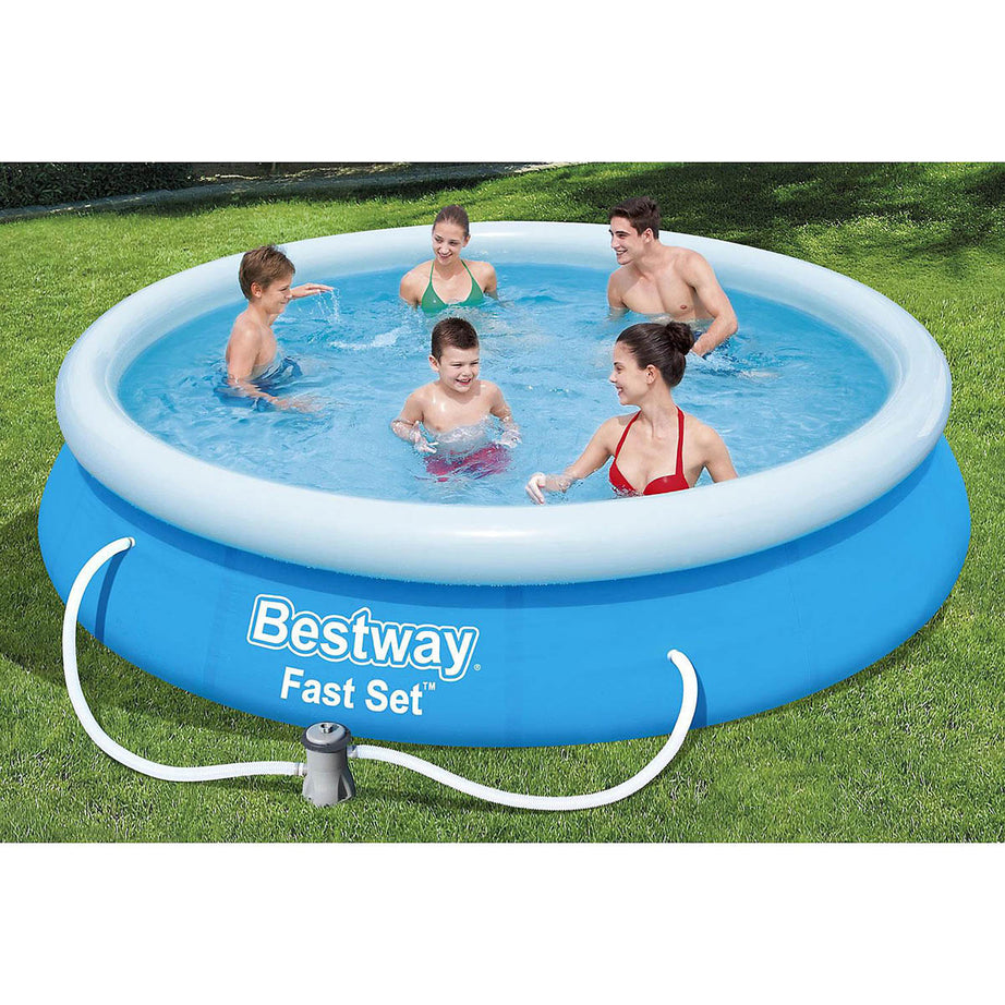 Bestway Inflatable Swimming Pool 12ftx30in Family Size Above Ground Easy Set Up - Image 2