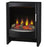 Electric Stove Fireplace Heater LED Flame Effect Modern Black Freestanding 2KW - Image 1