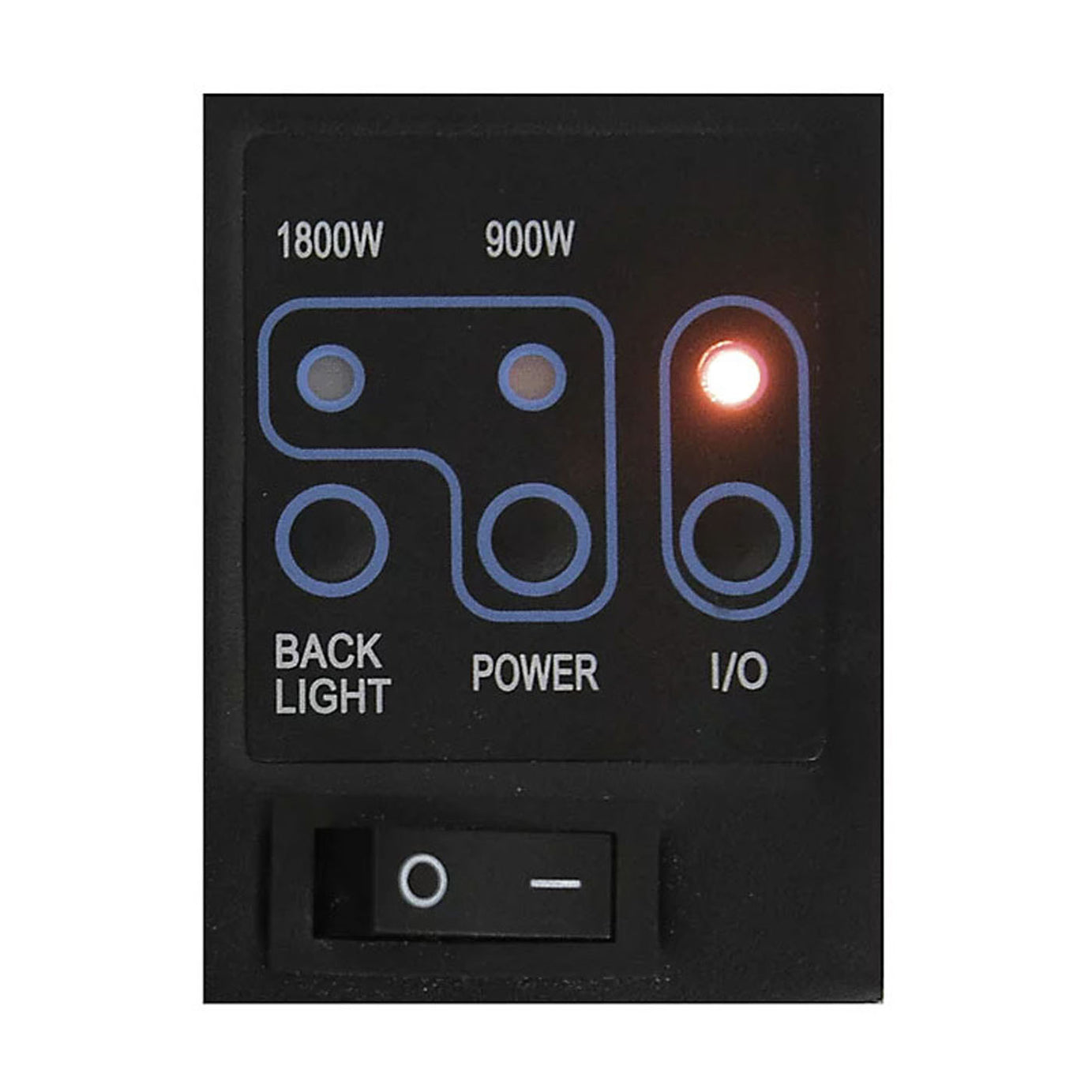 Electric Fireplace LED Flame Effect Wall Mounted Black Glass Heater Modern 1.8kW - Image 5