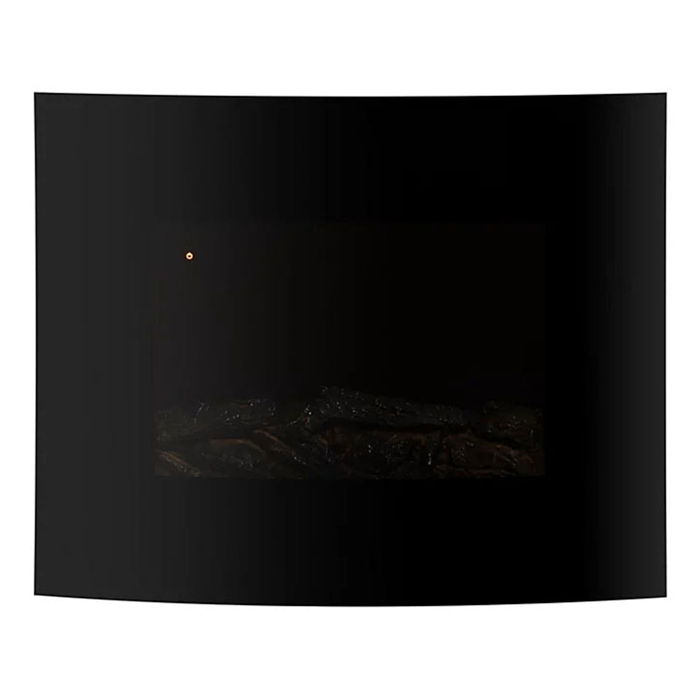 Electric Fireplace LED Flame Effect Wall Mounted Black Glass Heater Modern 1.8kW - Image 6