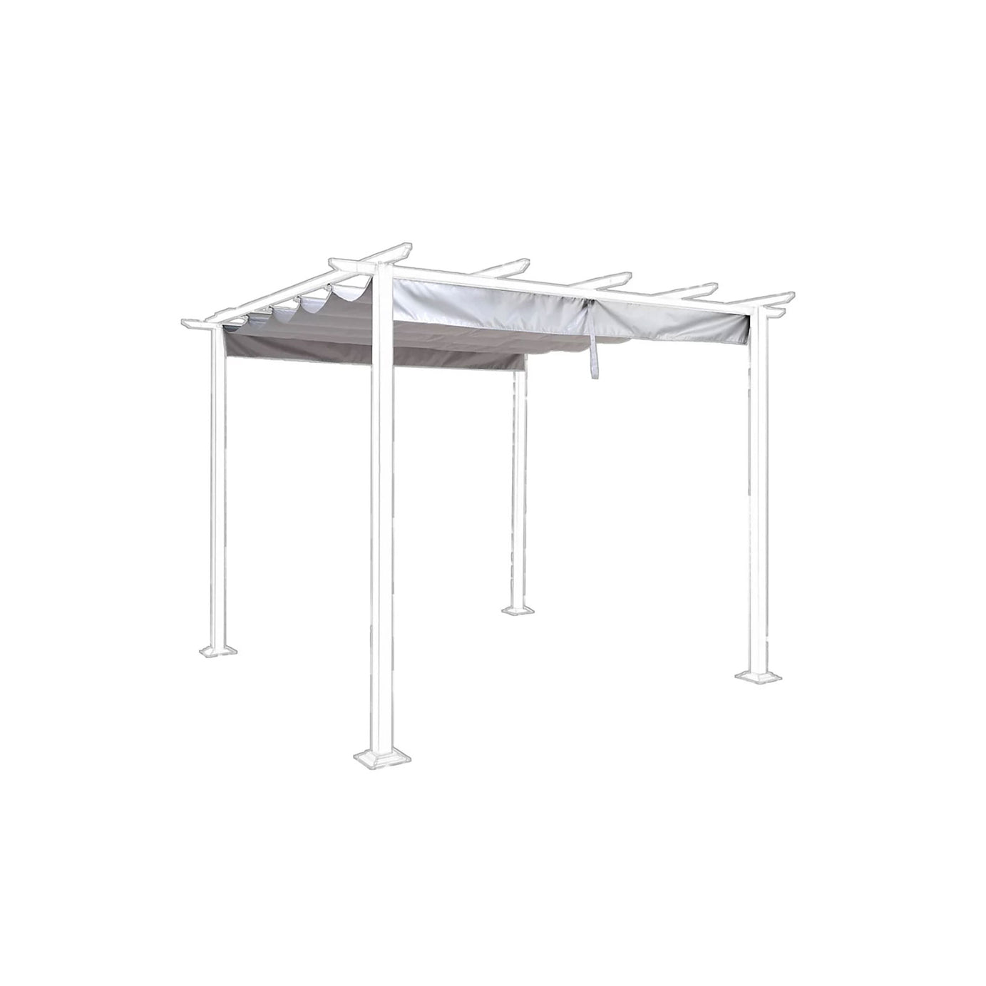 Blooma Replacement Gazebo Canopy Pita Grey Metal Roof 250 x 289cm - Image 2