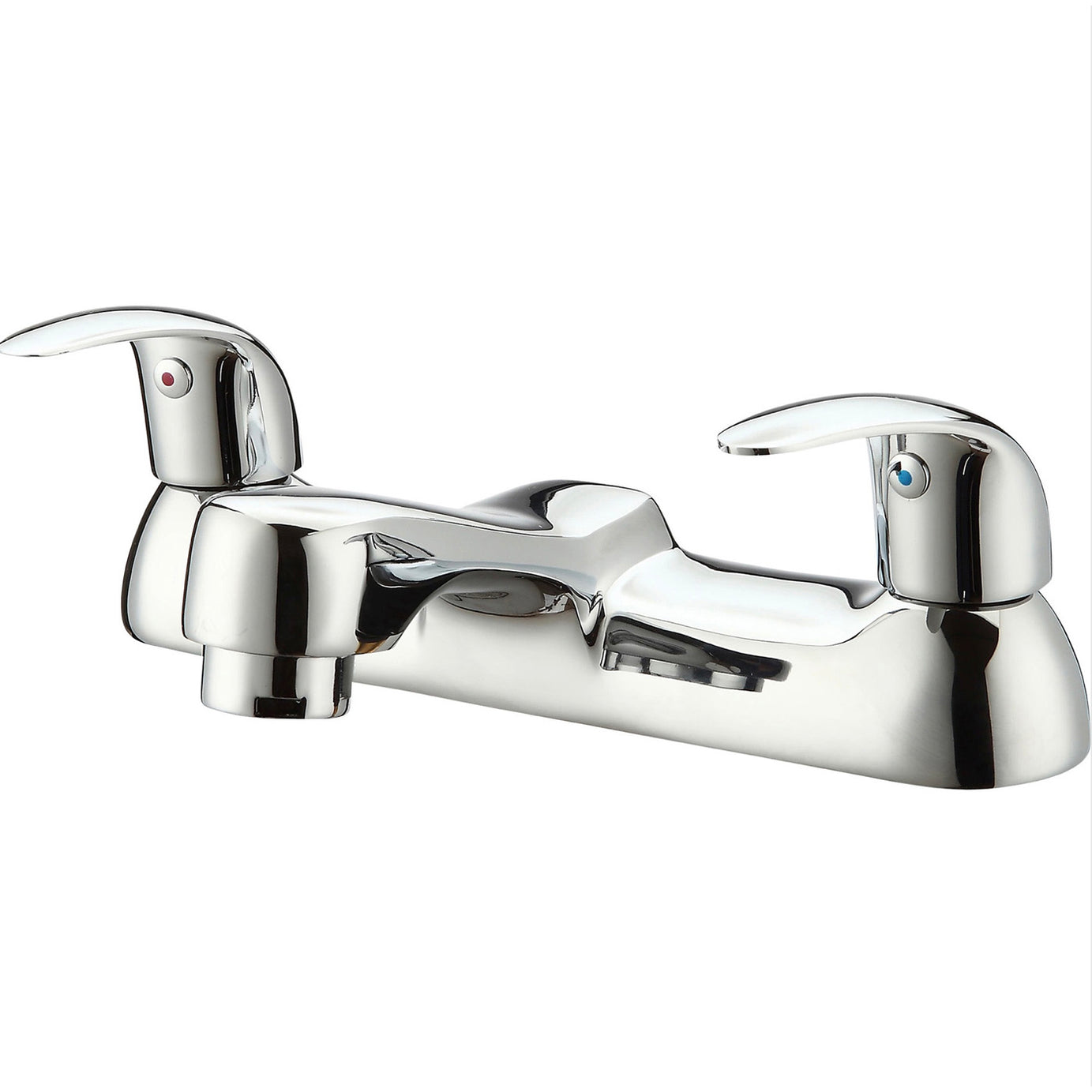 GoodHome Bath Mono Mixer Tap Blyth Chrome-plated Deck Mounted Bath Filler - Image 1