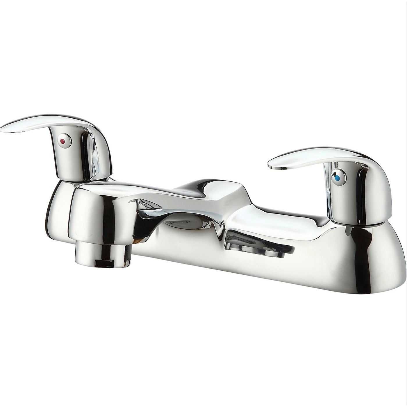 GoodHome Bath Mono Mixer Tap Blyth Chrome-plated Deck Mounted Bath Filler - Image 1