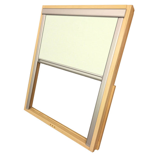 Site Roof Window Blind Beige Blackout Roller Resistant to UV (W)78cm (L)140cm - Image 1