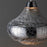 LED Ceiling Light Pendant Crackle Glass Steel Chrome Effect Modern Adjustable - Image 4