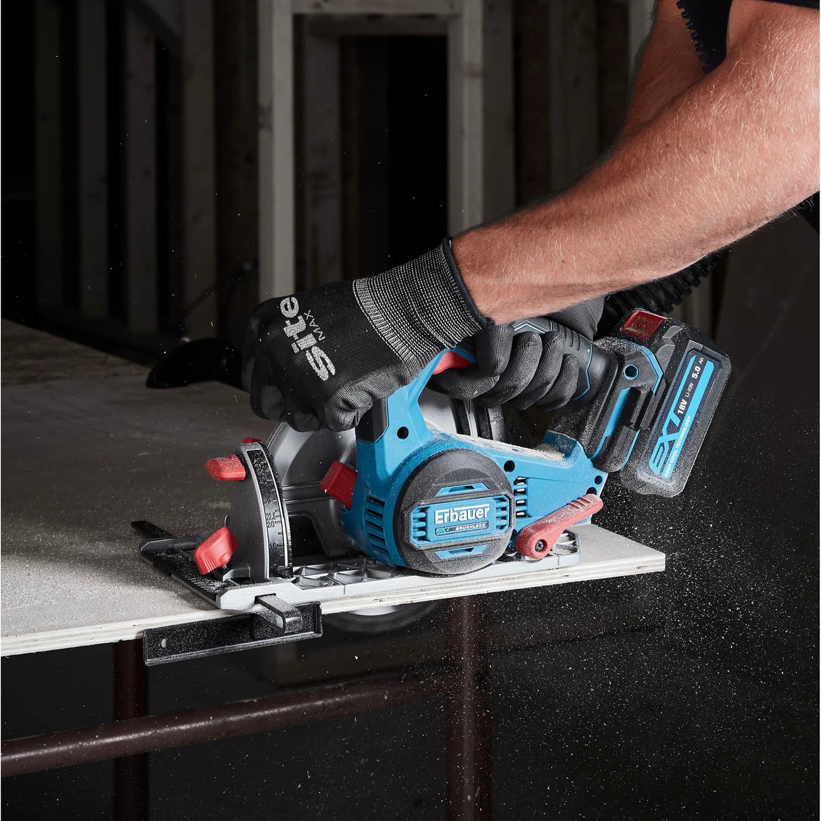 Erbauer Circular Saw Cordless 18V Li-Ion ECS18-Li 165mm Brushless Body Only - Image 3