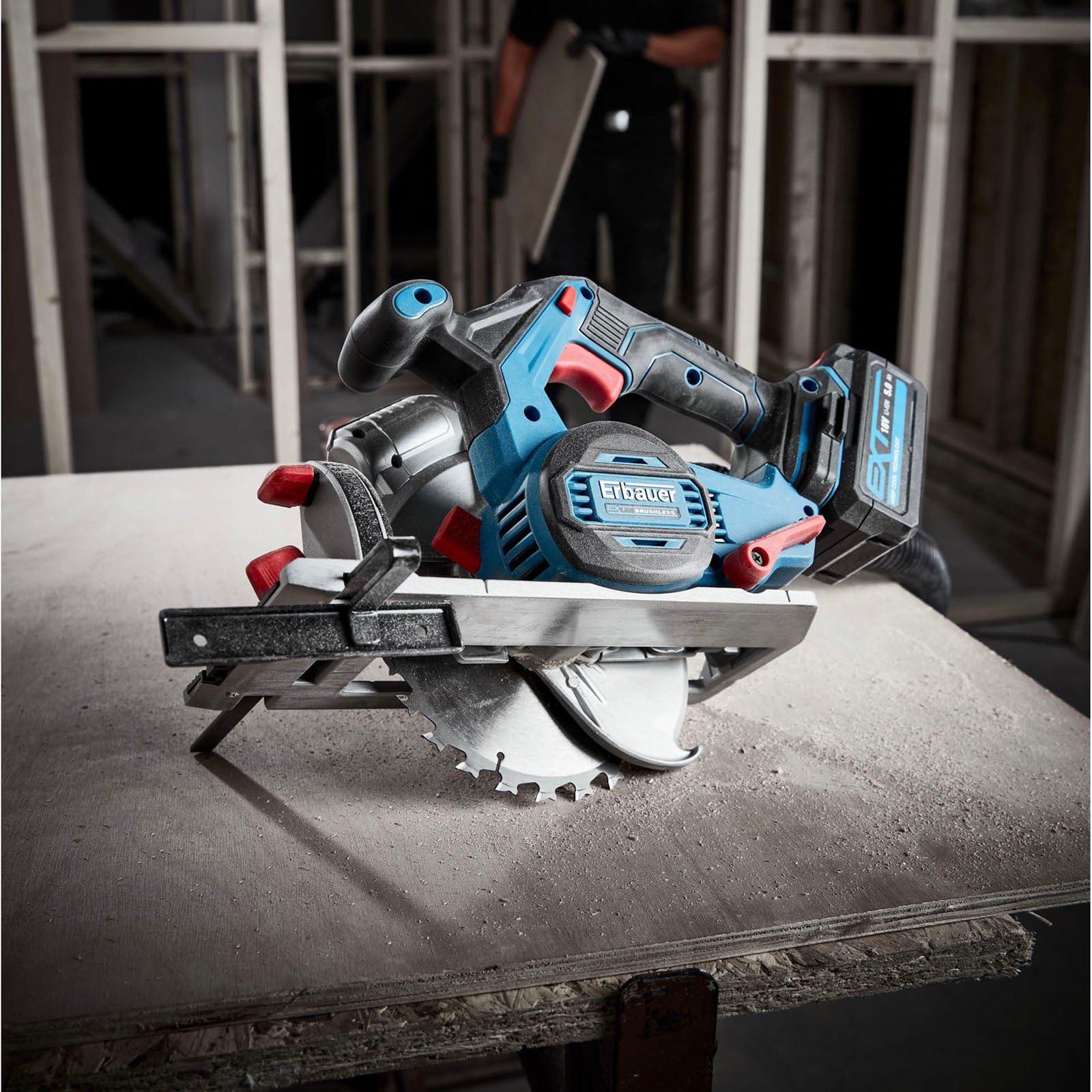 Erbauer Circular Saw Cordless 18V Li-Ion ECS18-Li 165mm Brushless Body Only - Image 4