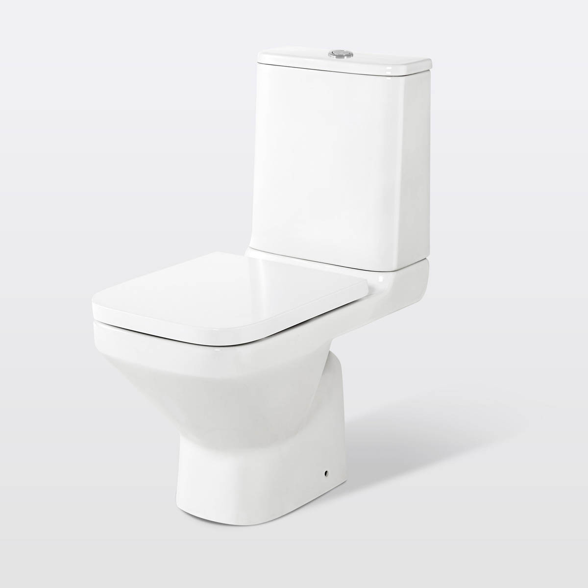 Teesta Close Coupled Toilet Soft Close Seat WC Bathrom White Dual Flush Cistern - Image 2