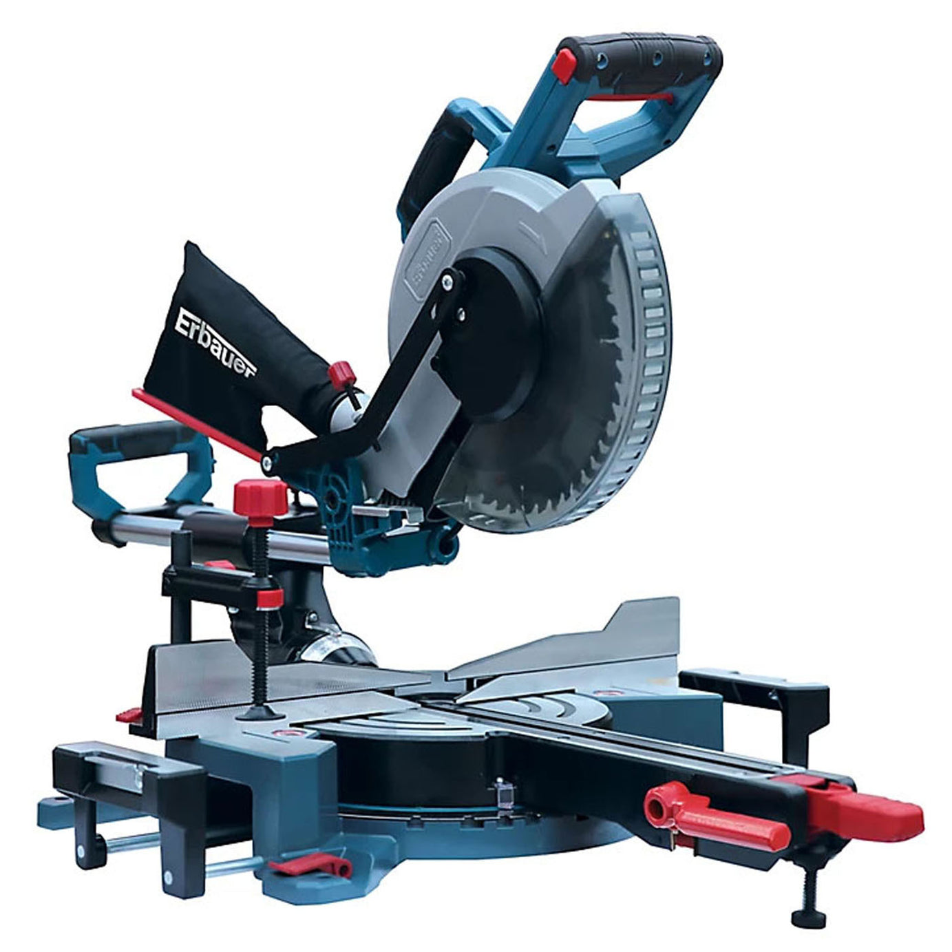 Erbauer Sliding Mitre Saw Corded LED Light Laser Guide Powerful 1800W 220-240V - Image 1