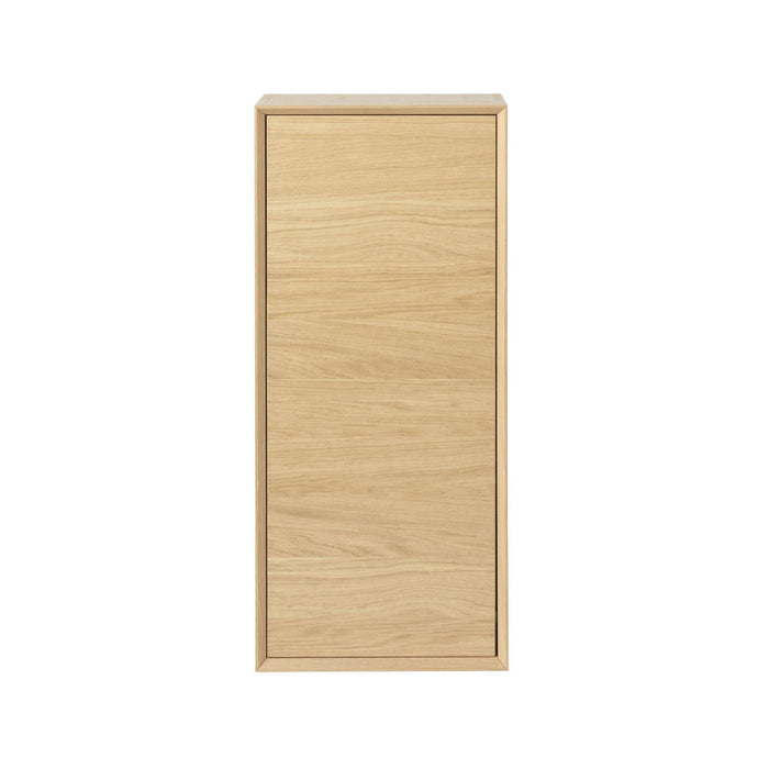 GoodHome Avela Matt Oak Veneer Single Bathroom Wall cabinet Non-mirrored (H)90cm (W)40cm - Image 3