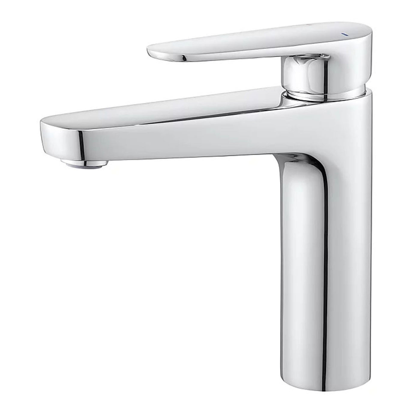 Bathroom Basin Tap Mono Mixer Tall Brass ¼ Turn Operation Waste Modern Faucet - Image 1