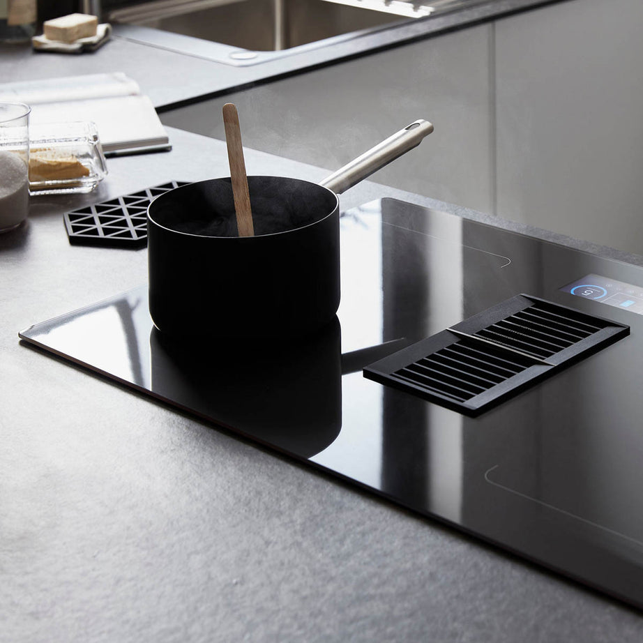 Induction Hob With Extractor Fan 77cm GHIHEF77 Black 4 Zone Integrated Built In - Image 2