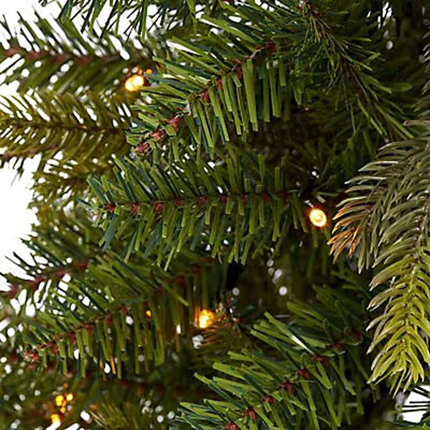 Christmas Tree 6ft Artificial Green Pre Lit LED Warm White Pop Up Slim Indoor - Image 4
