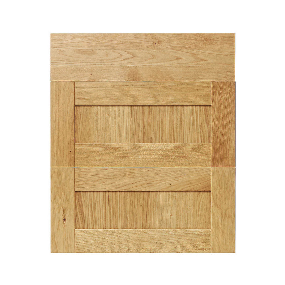 GoodHome Kitchen Drawer Front Verbena Solid Oak Traditional (H)71.5x(W)59.7cm - Image 1