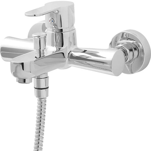 Bath Shower Mixer Tap Chrome Modern Brass Single Lever For High Pressure - Image 1