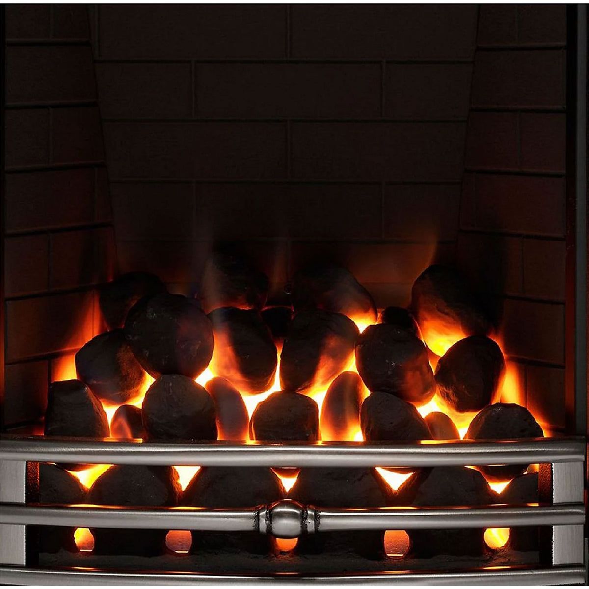 Focal Point Gas Fire Soho Full Depth Chrome Manual Control 3.75kW - Image 2