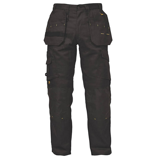 Dewalt Work Trousers Mens Regular Fit Black Multi Pockets Cargo W38" L31" - Image 1