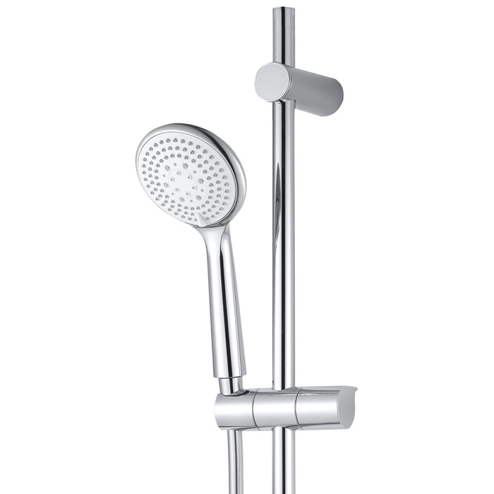 GoodHome Thermostatic Shower Mixer Cavally Brass 3 Spray Pattern High Pressure - Image 2