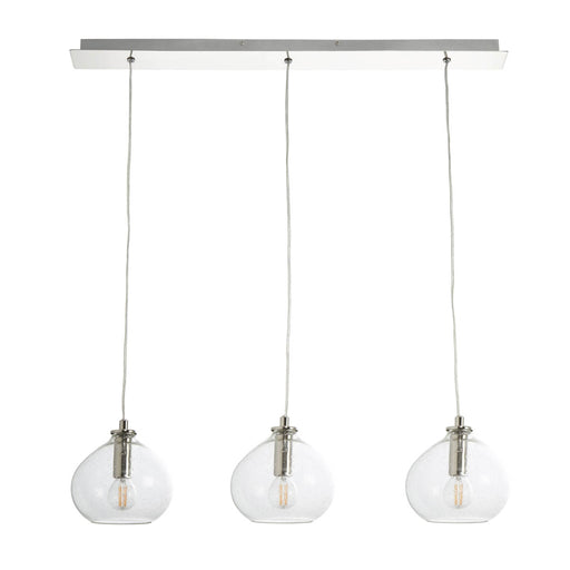 Colours Hester Nickel effect 3 Lamp Pendant ceiling light - Image 1