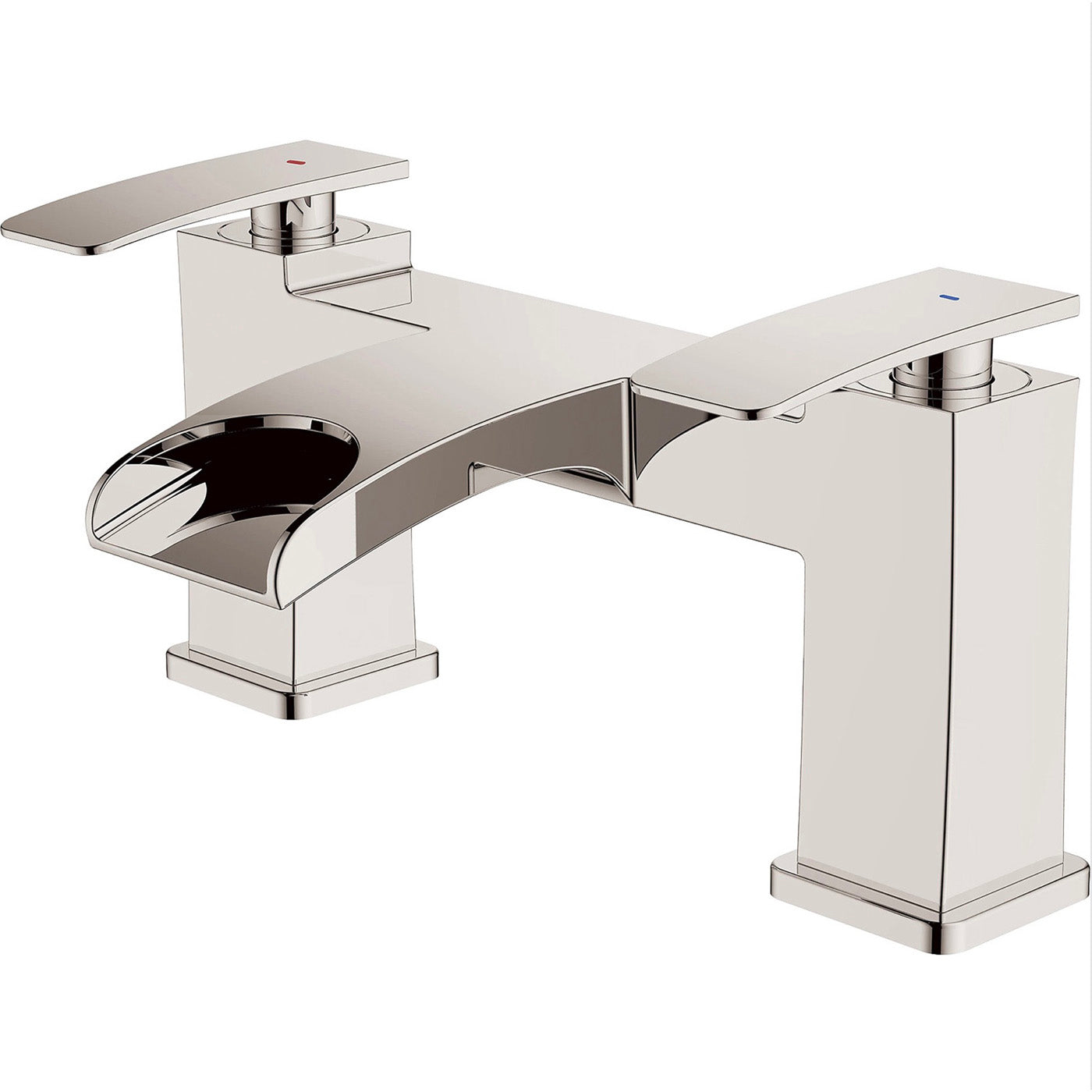 GoodHome Tap Bath Filler Contemporary Modern Chrome Manual High/Low Pressure - Image 1