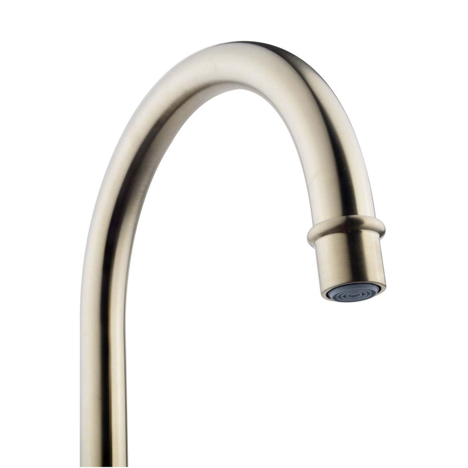 Kitchen Sink Tap Mixer Brass Single Side Lever Ceramic Cartridge Traditional - Image 3