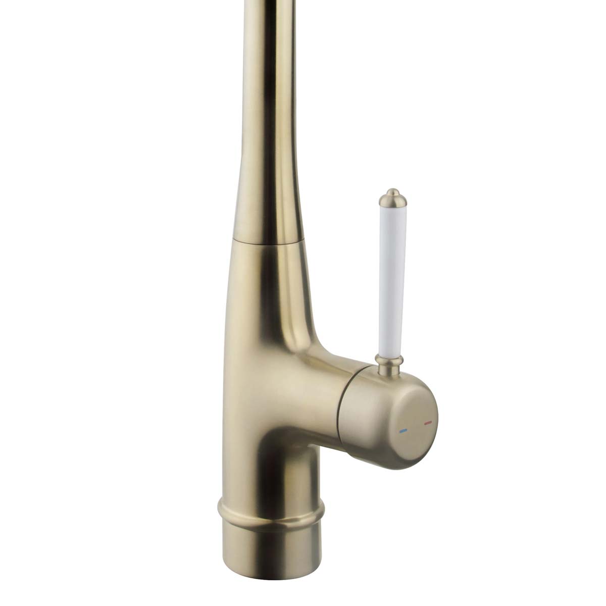 Kitchen Sink Tap Mixer Brass Single Side Lever Ceramic Cartridge Traditional - Image 4