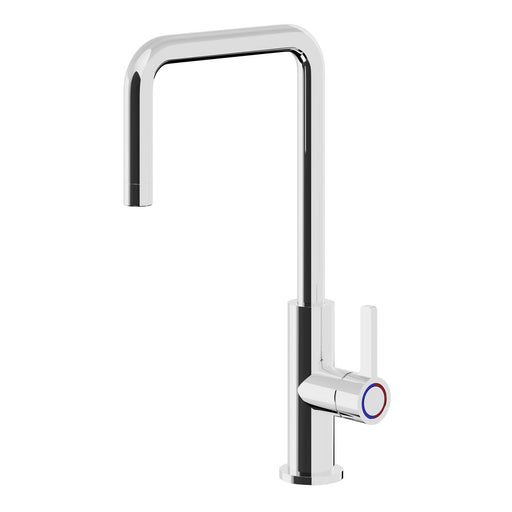 Kitchen Tap Side Lever Brass And Metal Alloy Silver Chrome Effect Modern - Image 1