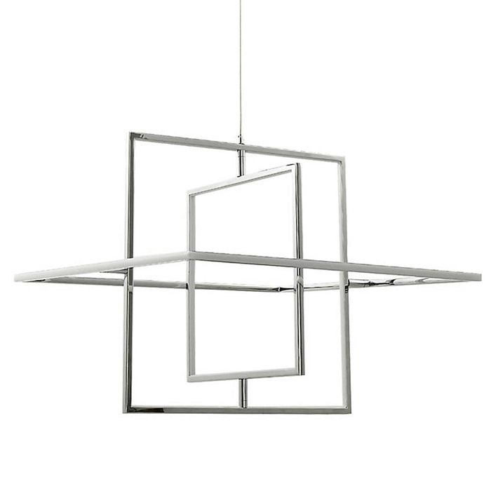 LED Ceiling Light Pendant Lamp Geometric Modern Warm White Adjustable Height - Image 5