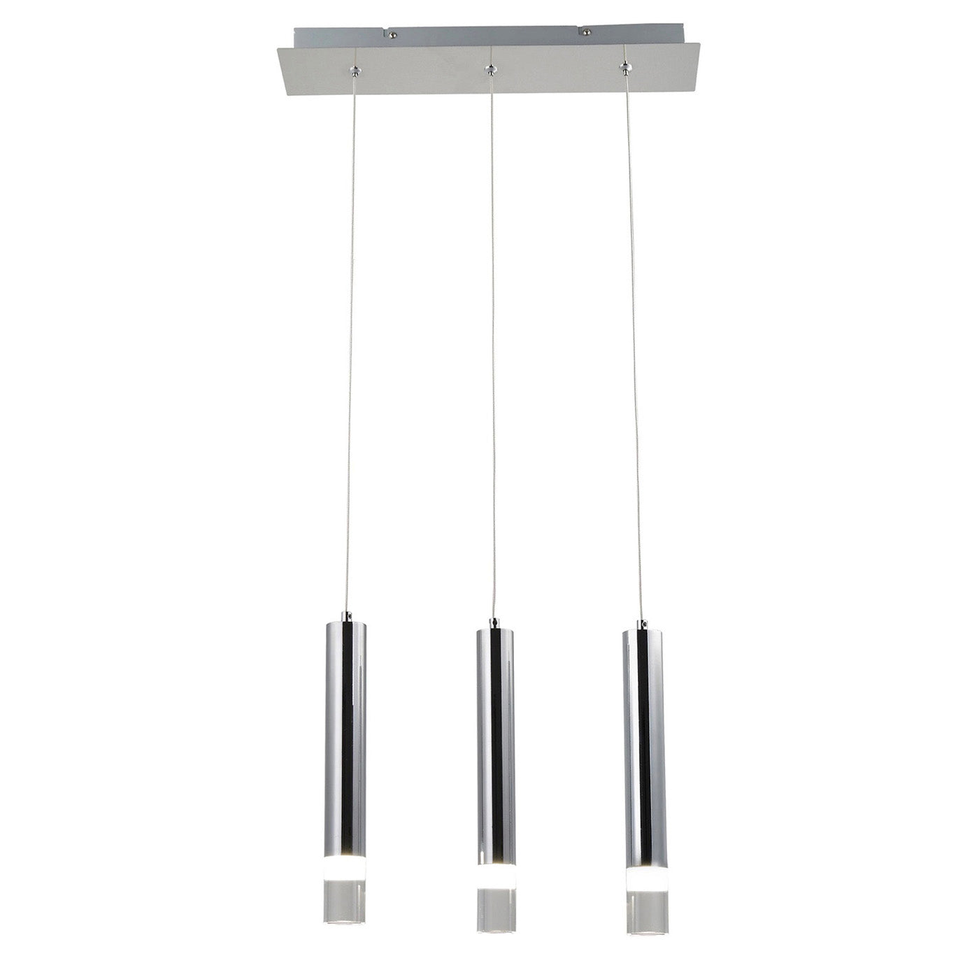 LED Ceiling Light Pendant Hanging Chrome Sleek Multi Arm Bar Kitchen Dining - Image 4