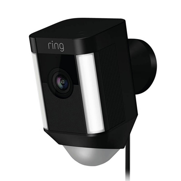 Ring Spotlight Camera Smart Black Two Way Talk Security Siren Alarm Outdoor - Image 2