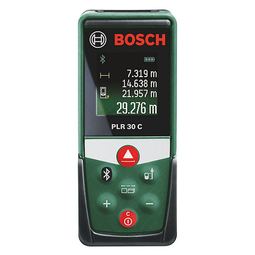 Bosch Laser Distance Measurer PLR30C Bluetooth Indoor Digital 0.05-30m Range - Image 1