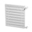 Designer Radiator Panel Satin White Horizontal Modern 242W (H)500x(W)500mm - Image 1