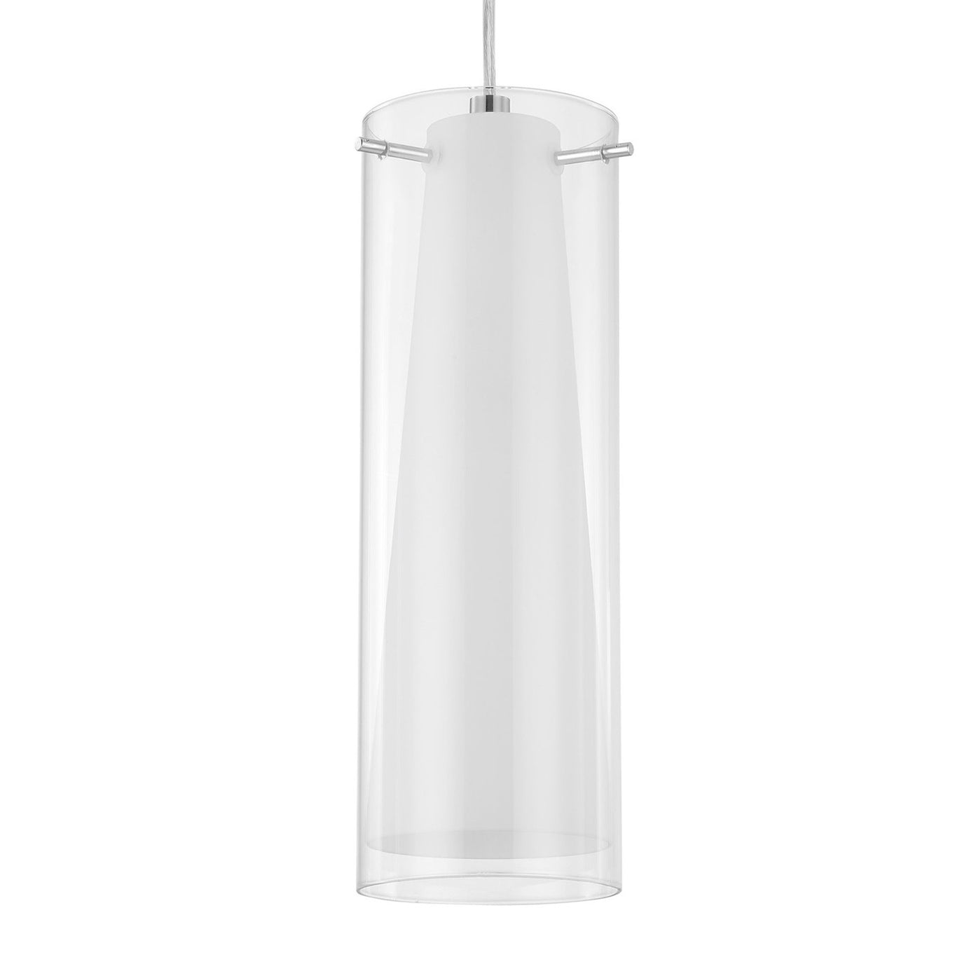 Pendant Ceiling Light 3 Way White Chrome Effect Glass Shades IP20 (Dia)110mm - Image 5