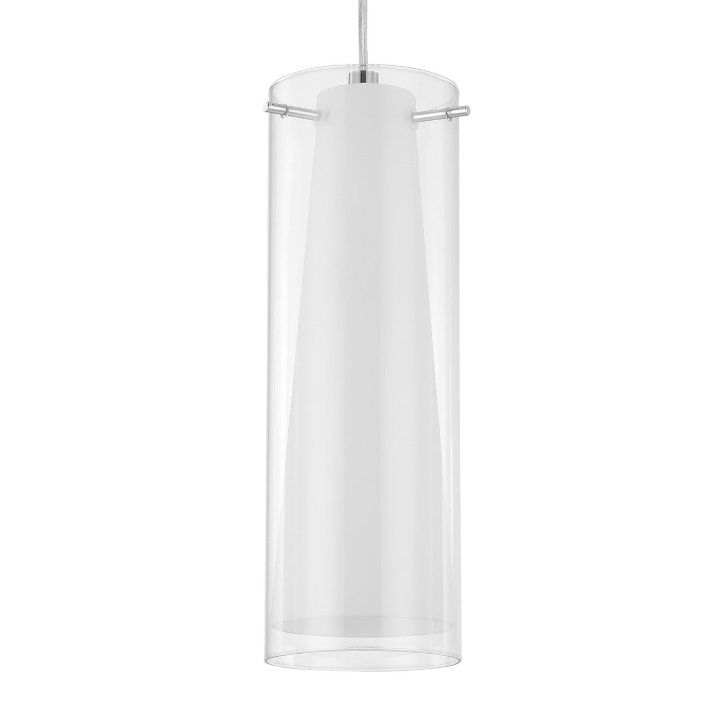 Pendant Ceiling Light 3 Way White Chrome Effect Glass Shades IP20 (Dia)110mm - Image 5