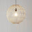 Pendant Ceiling Light Natural Fibre Globe Shade Modern Adjustable Height - Image 2