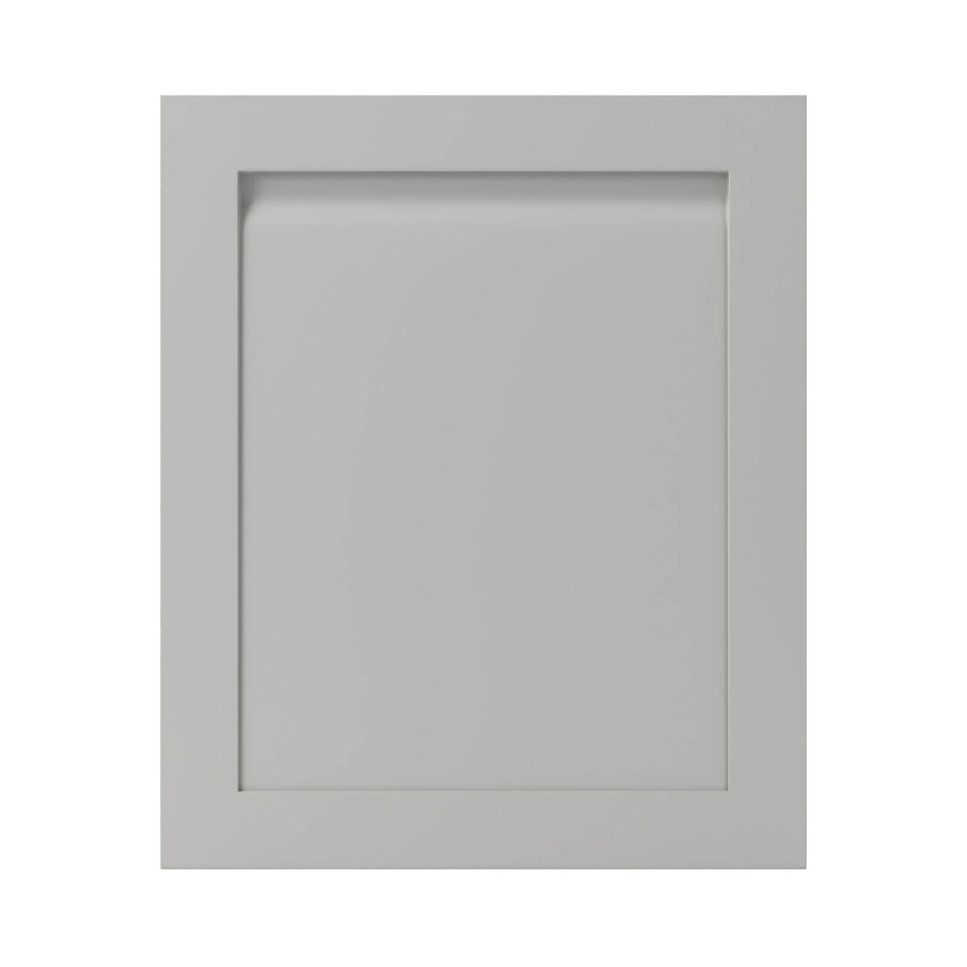 GoodHome Garcinia Integrated handle Matt grey Shaker Highline Cabinet door (W)600mm (H)715mm (T)20mm - Image 1