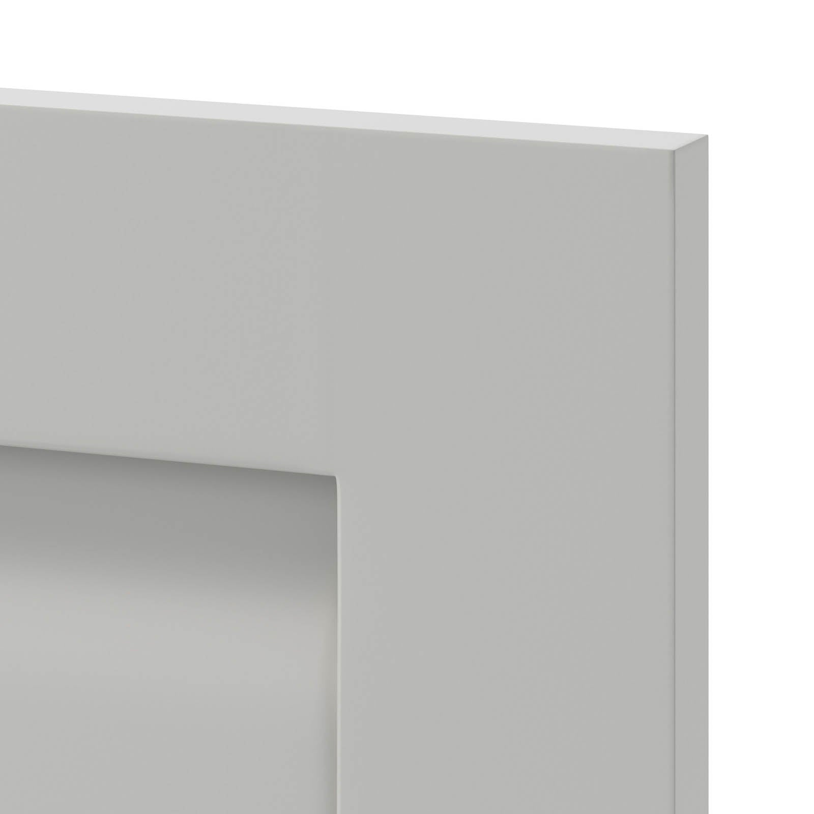 GoodHome Garcinia Integrated handle Matt grey Shaker Highline Cabinet door (W)600mm (H)715mm (T)20mm - Image 5