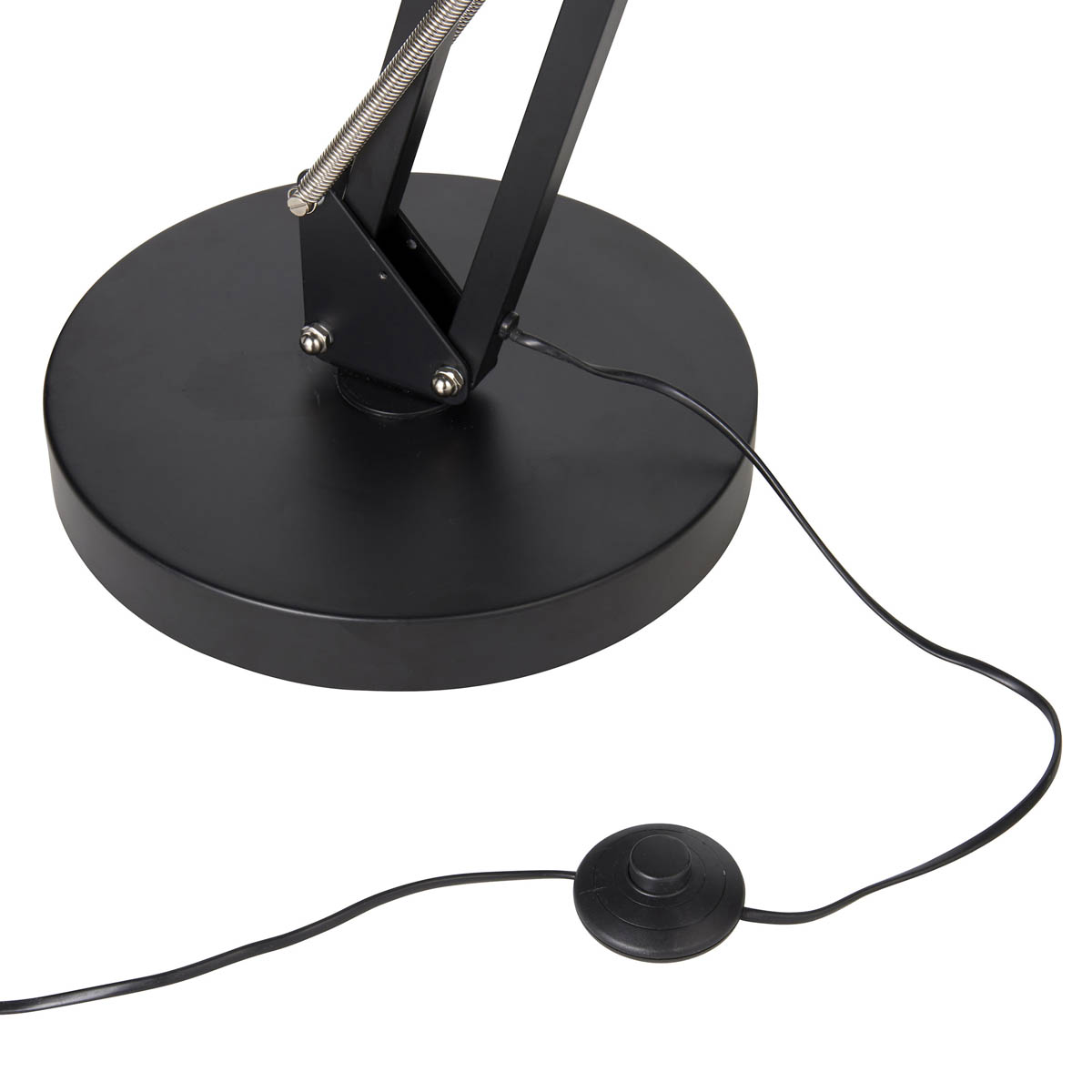 Floor Lamp Matt Black Retro Articulated Arm Tilting Head Livingroom (H)168cm - Image 5