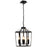 Nantan Ceiling Light Matt Black 4 Lamp Pendant Dia 300mm Living Room Lighting - Image 4