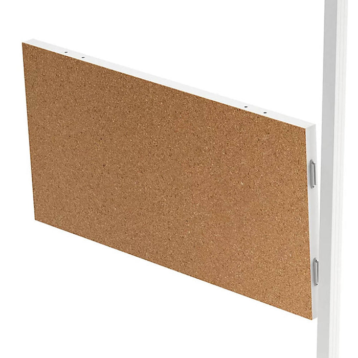 Modular Room Divider Panel Cork White Lightweight 4 Dowels (H)0.5 x (W)1m - Image 3