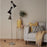 Floor Lamp 3 Light Matt Black Metal Modern Living Room Adjustable Head IP20 10W - Image 1