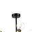 Ceiling Light 6 Way Pendant Black Gold Effect Contemporary Bedroom Living Room - Image 6