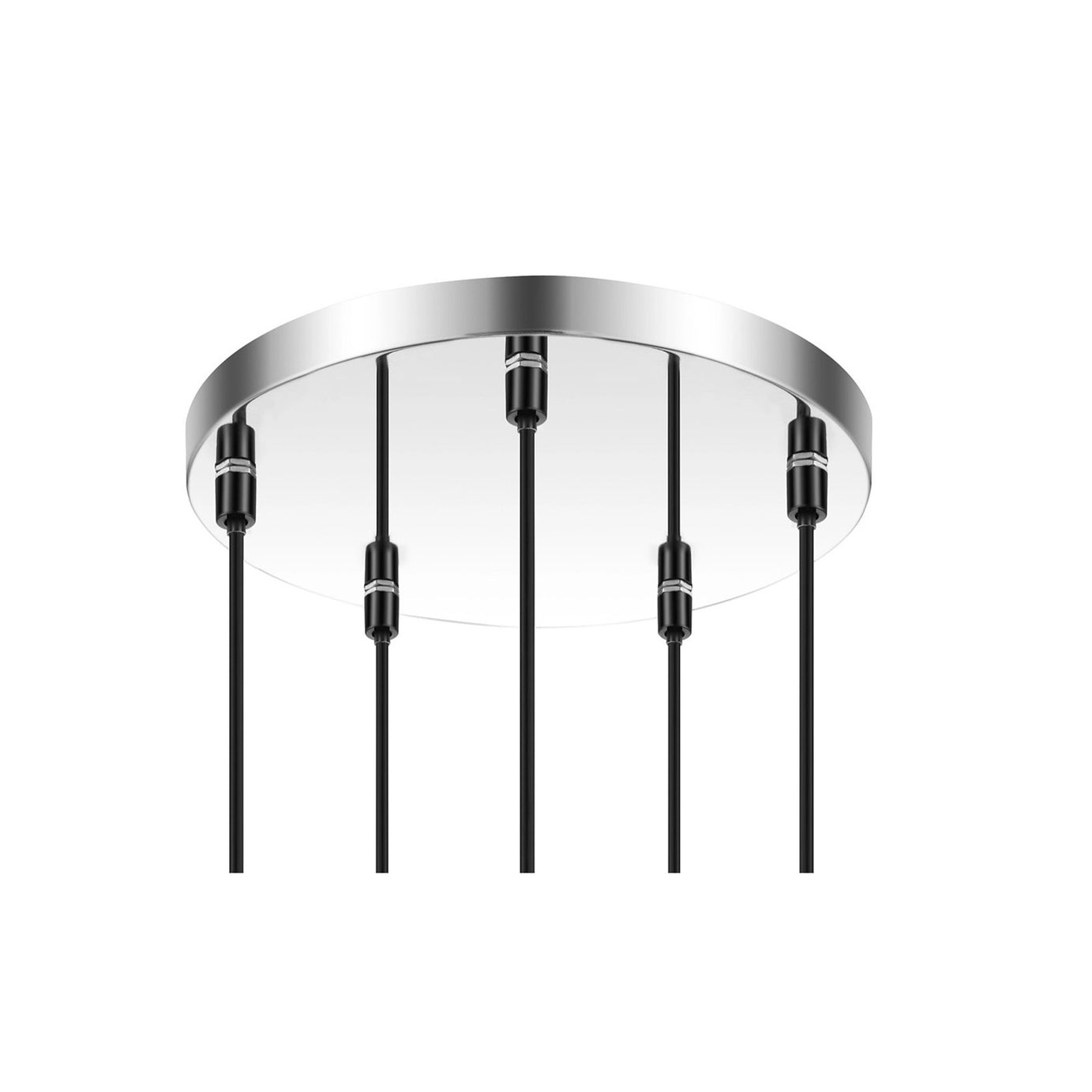 Roccheta Ceiling Light Chrome effect 5 Lamp Pendant Living Room Modern Light - Image 2